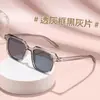 Óculos de Sol Retrô Europeus e Americanos com Tachas Quadradas, Óculos de Sol Pequenos com Proteção UV Estilo Streetwear da Moda para Desfiles