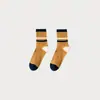 Calcetines nuevos para mujer de otoño e invierno hasta la pantorrilla, que absorben la humedad, transpirables, de colores combinados, calcetines de recuperación, deportivos, antideslizantes, a rayas, de color de contraste