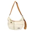 Bolso Cruzado Ligero de Nailon para Mujer, Bolso Cruzado de Gran Capacidad para Viajes y Deportes, Bolso Cruzado Casual tipo Bollo para el Hombro