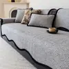 2026 Nueva Funda de Sofá de Color Sólido Estilo Simple Chenilla Universal para Todas las Estaciones Antideslizante Almohadilla para Sofá Anti-Arañazos de Gato