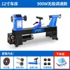 Torno para marcenaria, pequena máquina multifuncional doméstica para DIY, fresadora de bancada de velocidade variável de grau industrial, máquina para tornear e perfilar madeira