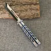 Yangjiang Todo Acero Csgo Cuchillo Mariposa Sin Afilar Plegable Cuchillo de Entrenamiento Lujoso Profesional Principiante Práctica en Stock