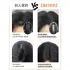 Peluca Invisible Sin Costuras para Cubrir la Línea del Cabello, Peluca Superior de Cabello Anti-Real para Mujeres, Flequillo de Dos Piezas para la Línea del Cabello