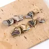 Botones Metálicos Retro en Forma de Corazón, Botones Texturizados Irregulares para Trajes, Abrigos, Botones Decorativos para Abrigos de Lana y Suéteres