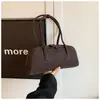 Bolso de Hombro Retro Escarchado Simple Boston Bolso de Mano Transfronterizo Otoño e Invierno Gran Capacidad para Viajes Bolso de Axila