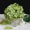 Flores de hortensia artificiales verdes y frescas adecuadas para decoraciones de bodas y festividades, adornos para fiestas y accesorios de fotografía.