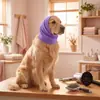 Orejeras para el Aseo de Gatos y Perros, Cubreorejas a Prueba de Ruido, Bandas para el Cuello, Reductoras de Estrés, Anti-Estrés, Suaves Orejeras de Algodón para Mascotas