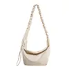 Comércio Exterior Transfronteiriço 2026 Moda Nova Cordão Plissado Estilo Artístico Casual Nuvem Versátil Bolsa de Ombro Transversal