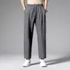 Pantalones de Trabajo Deportivos Gruesos Forrados de Polar para Otoño e Invierno Pantalones Casuales de Pierna Recta para Hombre Color Sólido Sueltos Elásticos Pantalones Largos de Trabajo