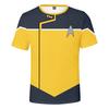 Camiseta Anime Star Trek Tripulación Nivel Inferior 2020 Estampada en 3D Casual Adulto Niños Hombres y Mujeres Manga Corta