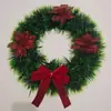 Guirlanda de Natal 30CM Árvore de Natal Decorações de Feriado Enfeites de Presente Decoração de Guirlanda Rattan Agulha de Pinheiro Cenário