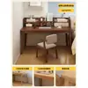 Mesa com Estante Integrada Mesa de Estudo Doméstico para Estudantes Mesa de Escritório Simples Novo Modelo 2026 Mesa de Computador de Parede para Quarto