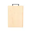 Tabla de cortar personalizada de bambú y madera con mango negro, antibacteriana y resistente al moho, tabla de cortar de bambú para cocina, se puede etiquetar según tu diseño