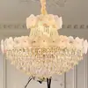 Lámpara de araña para sala de estar, lámpara de araña moderna de lujo ligero para vestíbulo, lámpara de araña de cristal, lámpara lujosa de alta gama para hotel, dormitorio y estudio