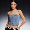 Comercio Exterior Transfronterizo Fábrica de Origen Estilo Europeo y Americano Ropa para Mujer Atuendo Sexy de Chica Caliente Moda Tubo Ajustado de Mezclilla