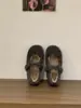 Pantuflas esponjosas estilo Chanel con lazo para mujer, aptas para usar en exteriores, con forro de felpa adicional para abrigar, zapatos Mary Jane para mujer