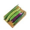 Modelos de Frutas y Verduras Falsas de Simulación Caucho Suave Varios Tamaños Pepino Verde Amargo Berenjena Tienda Decoración de Cocina Artículos de Exhibición Accesorios de Juego