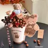 Osito Castaña Taza Castaña Ramo Castaña Cubeta de Helado Hoja Moldeadora Empaque Floral Material de Empaque Liner para Ramo Floristería