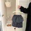 Pantalones Gruesos con Forro de Felpa Floral Estilo Coreano para Niñas, Nueva Moda Otoño e Invierno para Bebés, Elegantes Pantalones Rectos Cálidos