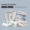 Impressão de manual de instruções, folheto de produto personalizado, álbum, folheto, página colorida, página única, dobrável, costura em sela, livreto encadernado com cola
