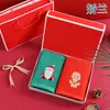 Toalla de regalo de Navidad al por mayor toalla facial de algodón 2 cajas de regalo Santa Claus rojo regalo de Año Nuevo personalizado