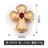 Colgante cruz de doble agujero exquisito accesorio para collar pulsera DIY piezas de joyería directo del fabricante, disponible para pedidos mixtos y ventas transfronterizas