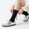 Meias JK Novas para Primavera e Verão com Laço, Doce Estilo College, Finas Respiráveis de Alta Elasticidade Amigáveis à Pele Meias para Panturrilha para Mulheres