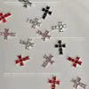 Joias para Nail Art Cruzada Estilo Escuro Retrô Coração de Corvo Spice Girl Liga Metálica Brilhante Diamante para Unhas Wear Armor Acessórios
