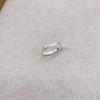 Anillo de Flor de Coche de Plata 999 Ojo de Gato Anillo para Dedos de Dieta Ajustable Abierto Simple Nicho Sensación de Alta Gama Anillo de Dedo de Lujo Ligero