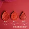 Colgantes Auténticos de Cinnabrio de Alto Contenido con Rueda Zodiacal de Doce Animales, Arena Roja Auténtica, Entrega a Domicilio, Forma de Gota de Lluvia, Colgante Amuleto de Amatista Morada