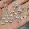 Mortero de Cristal Blanco Natural Cuentas Retorcidas en Forma de Lazo Accesorios de Cuentas Sueltas Pulsera de Cuentas Hecha a Mano para Bricolaje Accesorios de Cuentas de Buda