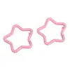 Llavero de Resorte Estrella de Cinco Puntas Pintado de Aleación de Color Gancho Colgante para Bolso Hecho a Mano DIY Cadena para Teléfono Móvil Joyería