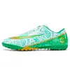 Primavera y verano nuevos zapatos de fútbol de caña baja para hombre y mujer de uña larga uña rota zapatos deportivos talla grande TF zapatos de entrenamiento para césped artificial