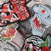 Etiqueta de Bordado Computadorizado Duo Cool Acessórios para Roupas Insígnia Emblema Crânio Cabeça de Fantasma Patch Acessórios para Sapatos e Chapéus Bolsa Patch de Tecido