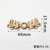 Fivela de Metal Botões Superiores Retrô Estilo Étnico Fecho Decorativo para Roupa Traje Tang Cheongsam Hanfu Botão de Pressão de Liga