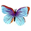 Cabeza de Flor de Mariposa de Goma Suave de Plástico, Decoración del Hogar con Flores Artificiales, Arreglo de Boda, Adornos al por Mayor, Decoración de Mesa para Exteriores