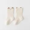 Calcetines para bebé de primavera y otoño, no apretados, calcetines para recién nacido, calcetines lindos de dibujos animados hasta la pantorrilla, calcetines para bebé de primavera y otoño, sin costuras, calidad Clase A