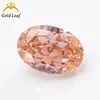Corte flor de hielo taladro de alto carbono óvalo color blanco colección fábrica al por mayor piedra desnuda zirconia cúbica sintética