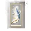 Pintura Decorativa de Entrada Moderna Simple Entrada Sala de Estar Pasillo Pasaje Pintura Colgante Pluma LED de Gama Alta Pintura al Óleo Venta al por Mayor