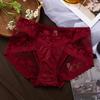 Nueva ropa interior sexy brillante de cintura media para mujer, bolsa para levantar la cadera, algodón puro, entrepierna antibacteriana, sin costuras, cómoda, ligera, transpirable, color sólido