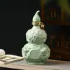 Botella Vacía Bendición de los Cinco Dragones Cerámica de Jingdezhen Botella de Vino Frasco Sellado Decorativo Calabaza Creativa Paquete de 2.5 kg Estilo Simple