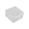 Caja de Plástico Cuadrada, Caja de Almacenamiento para Cosméticos y Labiales, Caja de Empaque Transparente con Tapa, Organizador de Piezas de Ferretería, Caja Cuadrada Transparente