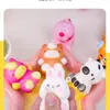 Al por mayor personalizado 4 animales PU Rebote lento Descompresión Pellizco Música Juguetes de descompresión Al por mayor Artefacto de desahogo para niños
