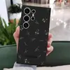 Funda de Teléfono Popular en TikTok Estilo Simple Boceto Floral Galaxia S26 Ultra Borde Recto Silicona Suave