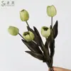 Tulipanes Artificiales de Gama Alta Flores Falsas Tulipanes de Huevo de Tallo Largo de Otoño Mesa de Comedor Decoración de Boda Adornos de Ramo Venta al por Mayor para Exportación
