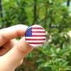 Insígnia de Bandeira Mundial, Emblema Nacional, Broche da Ucrânia, Patch de Gema Crystal Time, Produção de Insígnias Personalizadas a partir de Imagens Fornecidas