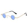 Douyin Mesmo Estilo Mini Pequeno Round Frame Metal Óculos de Sol Moda All-match Óculos de sol engraçados para homens e mulheres