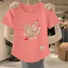 Comércio Exterior Transfronteiriço Último Estoque Grande Marca Estilo Chinês Camiseta de Manga Curta Feminina Moda Elegante Estampada Novo Estilo Chinês Top Feminino