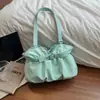 Bolsa de ombro feminina 2026, estampa de bolinhas, grande capacidade, para usar sob o braço, outono, bolsa de mão de ombro único, bolsa tote fashion, nova bolsa feminina