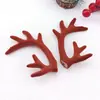 Acessórios DIY Chifre de Dragão Veludo Galhada Adorno de Cabeça Pelúcia Presilha de Cabelo de Galhada de Natal Decoração Acessórios de Galhada de Natal Atacado